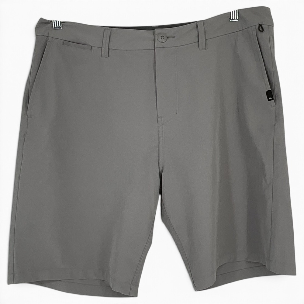 Quiksilver Amphibian Hybrid Shorts Mens 34 Gray 4-Way Stretch EQYWS03652